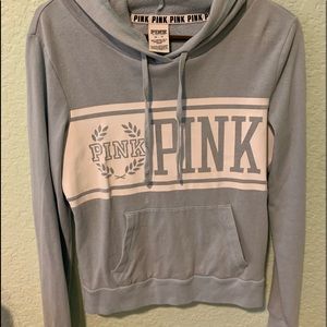 baby blue PINK hoodie